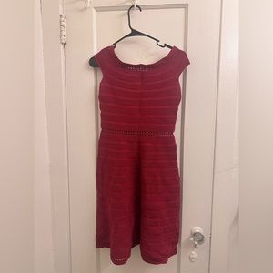 Sandro Masha Off-the-Shoulder Rib Knit Dress